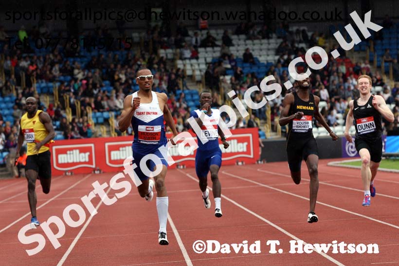 Mens 400 metres, British Championships, Birmingham. Photo: David T. Hewitson/Sports for All Pics